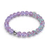 Flieder | 925 Sterling Silber | Glühwürmchen-Glasarmband